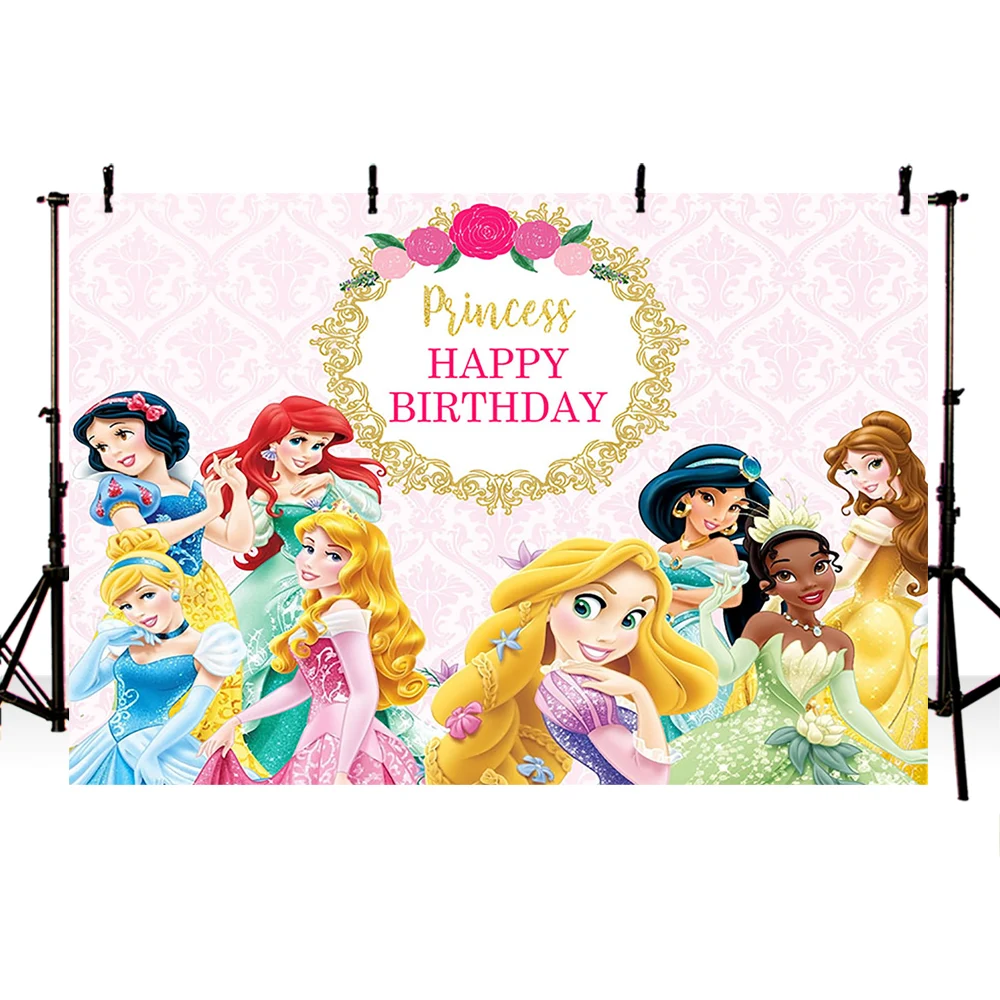 Фон принцессы для фотосъемки на заказ детский фон для дня рождения для фотостудии праздничные украшения для девочек