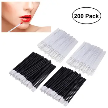 

200 PCS Disposable Lip Brushes Soft Lipstick Wands Makeup Brush Lip Liner Applicator Disposable Makeup Brushes Tool