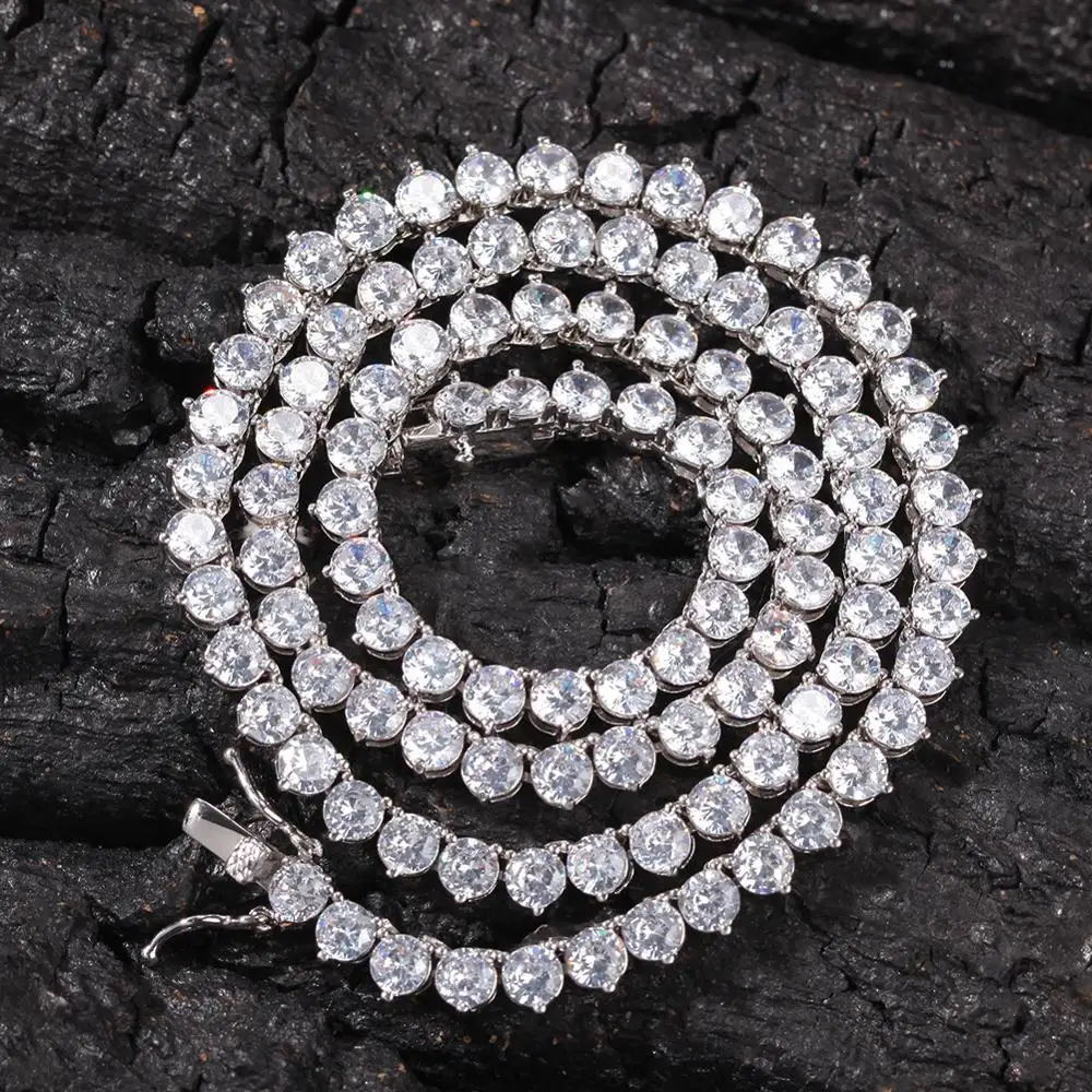 Tennis Chain Necklace Men 
