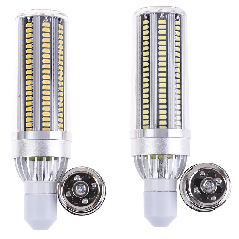 1pc Hot New Aluminum Alloy 54W LED Light Bulb E26 With E39 Base Adapter Garage Warehouse Workshop Dropshipping