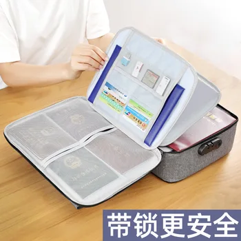 

Multi-function Travel Document Card Package Multi-volume Multi-layer Hand File Collection Box