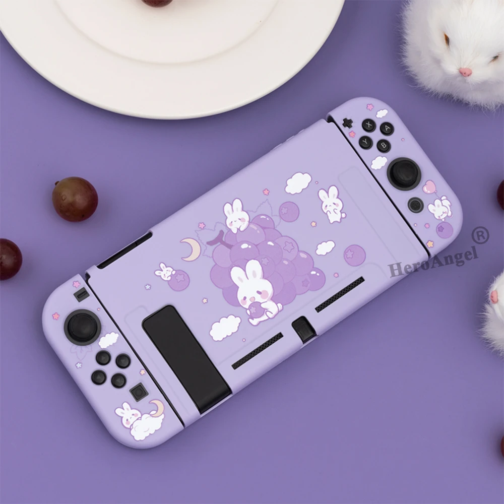 紫nsスイッチ保護ケースかわいい漫画カバーシェルjoyconsコントローラtpuニンテンドースイッチ ケース Aliexpress