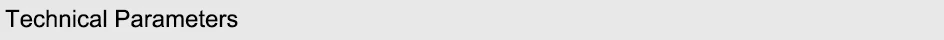 Technical Parameters