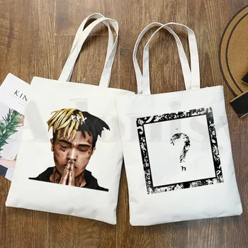 

Xxxtentacion Hip Hop Rapper Hip Hop Hipster Graphic Cartoon Print Shopping Bags Girls Fashion Casual Pacakge Hand Bag