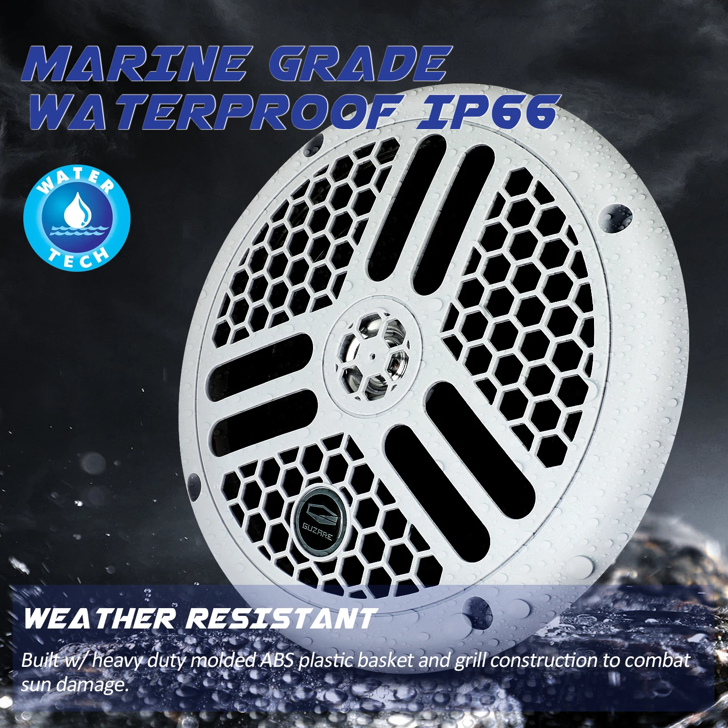 240Watts 6.5inch 2 Way Waterproof Marine Boat Speaker For UV-Proof SPA Bath ATV Golf Cart Yacht Motorcycle Outdoor Music Speaker