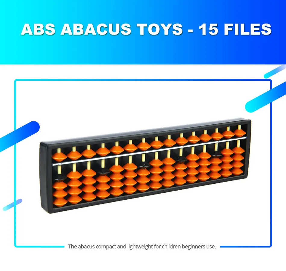 15 цифр Abacus математическая игрушка пластиковый Классический старинный калькулятор Забавный китайский образовательный инструмент для расчета Рождественский подарок для детей