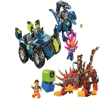 

Movie 2 Rex’s Rex-treme Offroader Ultrakatty Warrior Lucy Building Blocks Kit Bricks Classic Model Kids Toys For Children Gift