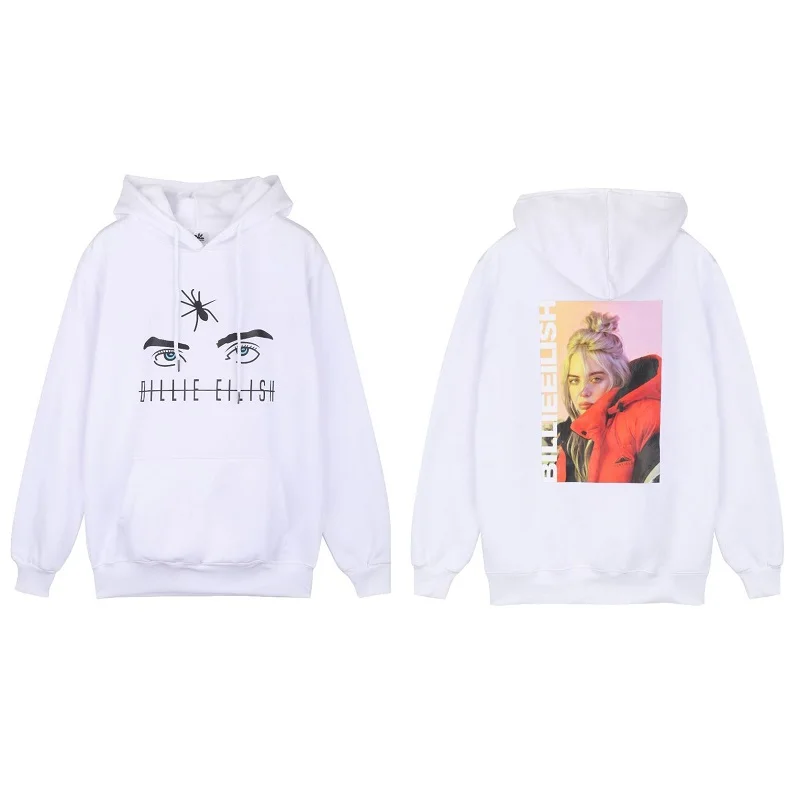 Kaguster, новинка, Billie Eilish, модная, kpop, с принтом, Женская толстовка, черная, толстовка, женская, повседневная, негабаритная, уличная одежда, толстовки
