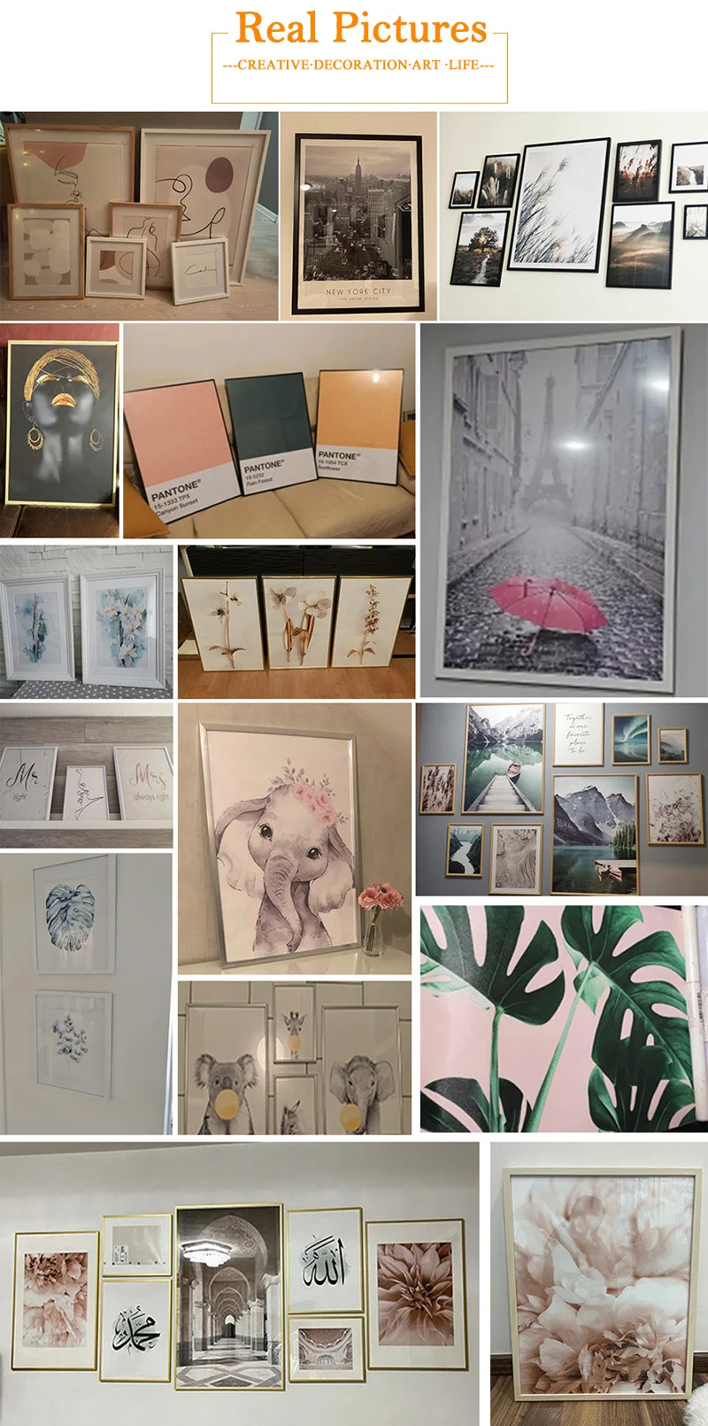 Personalized Poster Cheap Custom Wall Art Private Order Print Canvas Painting Wall Picture Family Pet Slogan Landscape Painting Painting Calligraphy Aliexpress