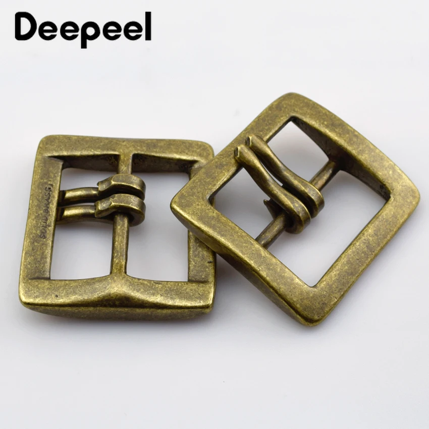 Deepeel 1 шт. 40 мм Ретро стиль чистая медь пряжка для ремня головка унисекс двойная