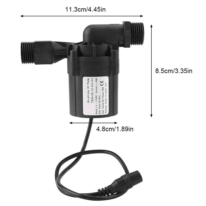 DC 12V 18W для Домашнего производства пива циркуляционный Бесщеточный насос для пива