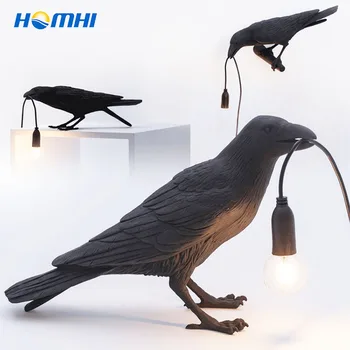 Lámpara de pared de pájaro de gallo, candelabro, Luminaria, decoración de Casa Moderna, iluminación de interior, HOMHI