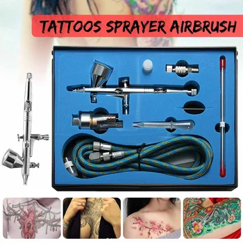 

0.2/0.3/0.5mm 3 Airbrush Nozzle Dual Action Airbrush Air Kit With 3Pcs Cheaning Spray Guns Set For Nail Paint Art Air Brush