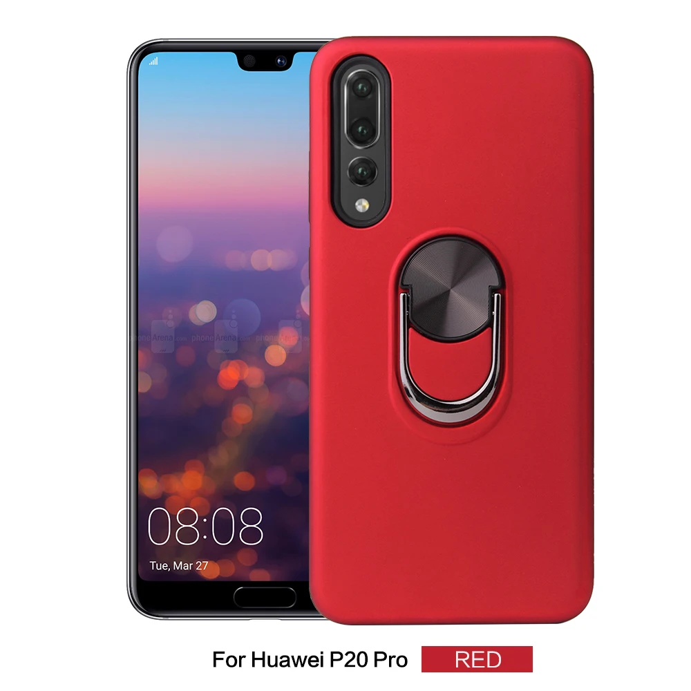 Магнитный кольцевой держатель защитный чехол для телефона Huawei Honor P20 P30 Mate 20 30 Y5 Y6 Y9