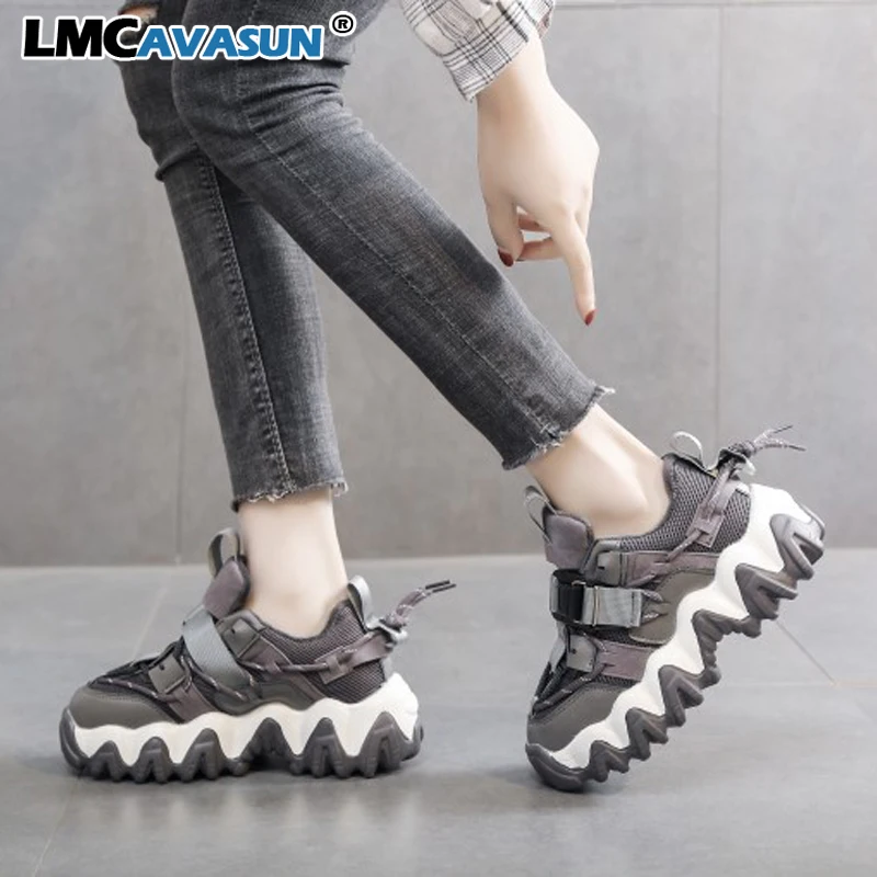 

LMCAVASUN 2020 New Designer 35-43 Winter warm sneakers Woman Chunky Sneakers basket femme Sneakers Women Platform Sneakers