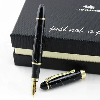 

High Quality Luxury Jinhao 450 lines fountain pen 0.5mm ink pen metal writing pens dolma kalem caneta tinteiro Stationery