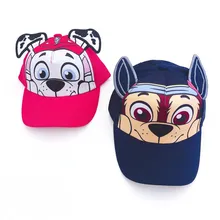 Детская летняя кепка года, милые детские Кепки из хлопка высокого качества с героями мультфильмов, головной убор, Chapeau, принт щенка, вечерние детские подарки на день рождения