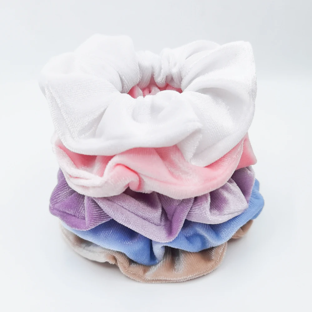 1 Pezzo Scrunchie Per Capelli Da Donna In Velluto Vintage Con Fiocco - Foto 6