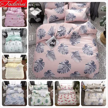 

Adult Kids Soft Cotton Bedding Set Duvet Cover Sheet Pillow Case Bed Linen Single Full Queen King Big Size 150x200 Bedspreads 2m
