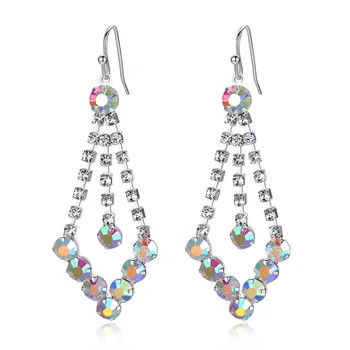 

YZX25 S925 sterling silver color EARRINGS COLOR women's Earrings