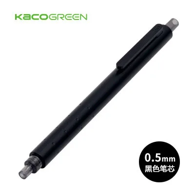 Выдвижная гелевая ручка Xiaomi KACO Rocket с черными чернилами, 10 шт., Студенческая ручка для письма с пулевым наконечником, пластиковая нейтральная ручка, офисные и школьные принадлежности - Цвет: Black