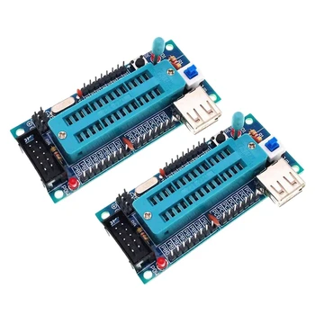 

2 Pcs ATMEGA8 Minimum System Board ATmega48 ATMEGA88 Minimum System Board AVR Development Board