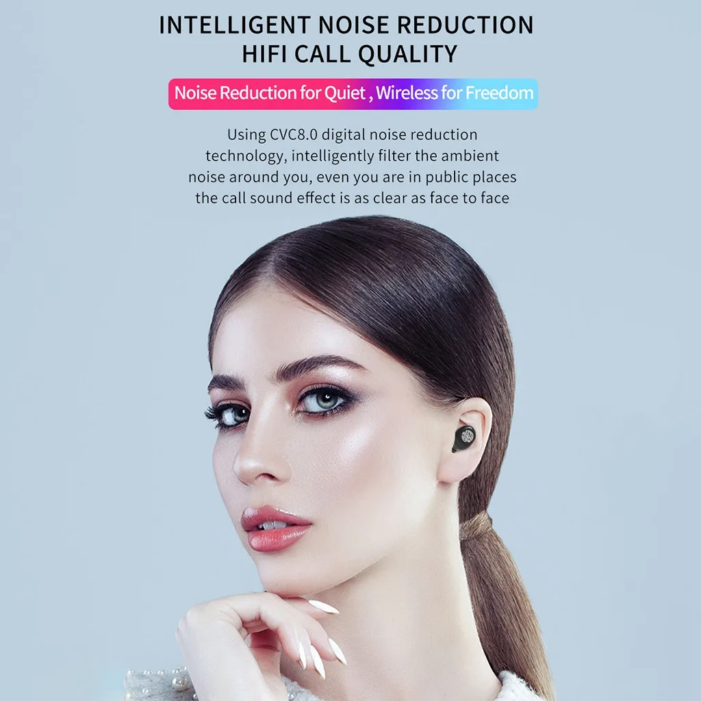 20# Twins Bluetooth 5,0, гарнитура, беспроводные двойные наушники, стерео наушники, наушники-вкладыши, светодиодный цифровой дисплей, HD говорящий