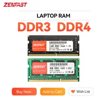 ZENFAST – mémoire de serveur d'ordinateur portable, modèle DDR3, capacité 4 go 8 go 16 go, fréquence d'horloge 1600/2400MHz, broches 240pin, so-dimm, pour Intel et AMD