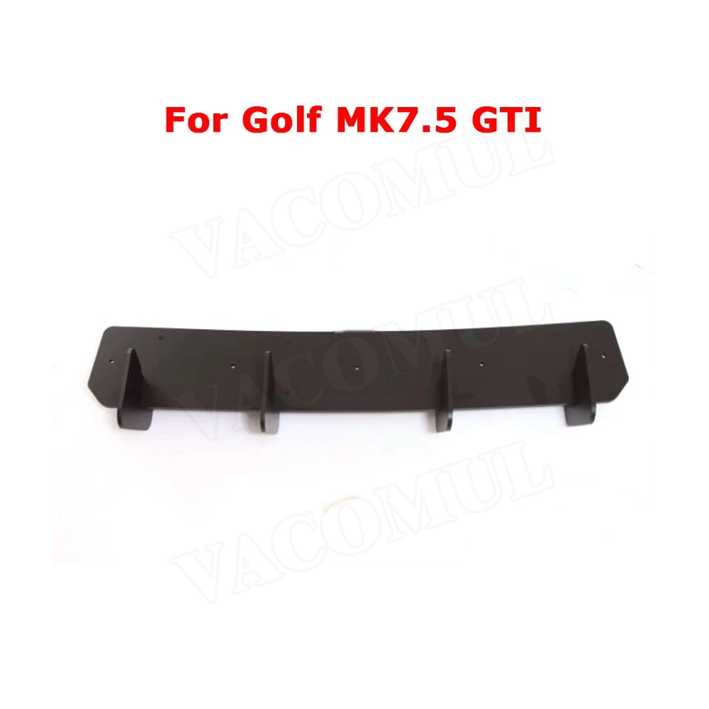 Высокое качество ABS задний диффузор для губ Накладка для Volkswagen VW Golf VII MK7 7,5 GTI R плавники Акула Стиль задний бампер Защита автомобиля Стайлинг - Цвет: For MK7.5 GTI