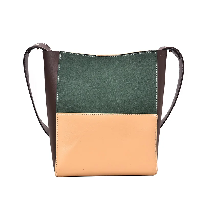 

2019 Women Leather Handbag Korean Style Fashion Color Matching Crossbody Bags Designer High Quality Luxury Travel Shoulder Bag