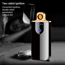 Best Offers 2019 New USB Metal Charging Lighter windprood electronic lighters Touch sensitive for men gadgets cigarette Smoking Accessories Best Offers 2019 New USB Metal Charging Lighter windprood electronic lighters Touch sensitive for men gadgets cigarette Smoking Accessories
