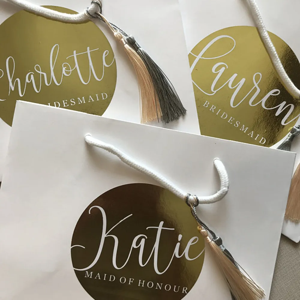 foil xmas bags