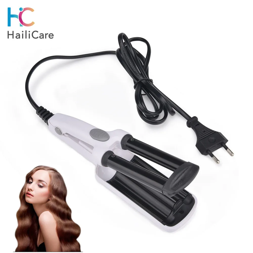 

Professional 3 Barrels Hair Curling Iron Automatic Perm Splint Ceramic Hair Curler Hair Wave Waver Curlers Rollers Styling Tools