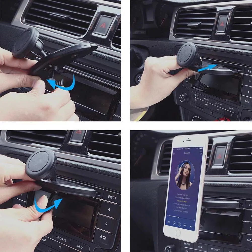 Автомобиль Dash CD слот Держатель Магнитный телефон Стенд крепление для iPhone samsung телефонов gps S55