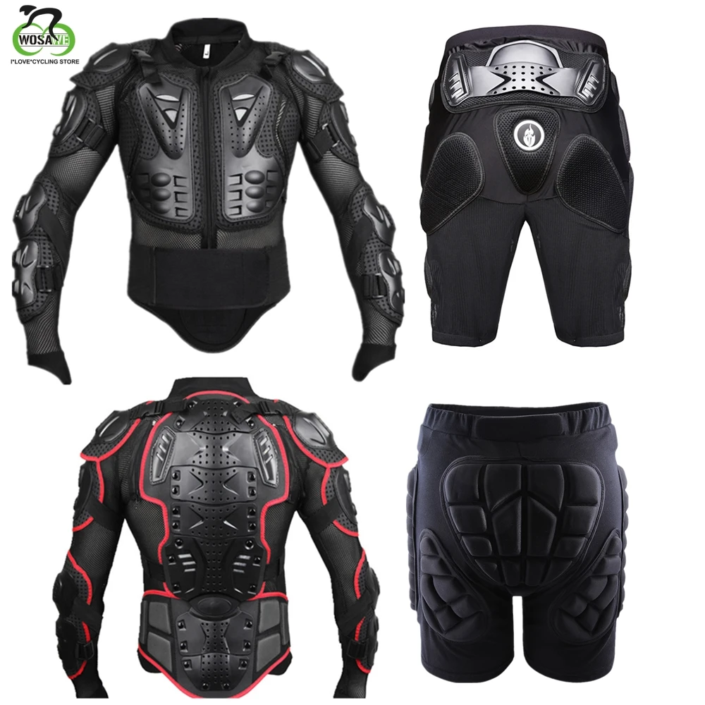 

WOSAWE Snowboard Skiing Skate Motorcycle Body Protection Motocross Racing Armor Chest Protective Jacket Gear Hip Pads Protector