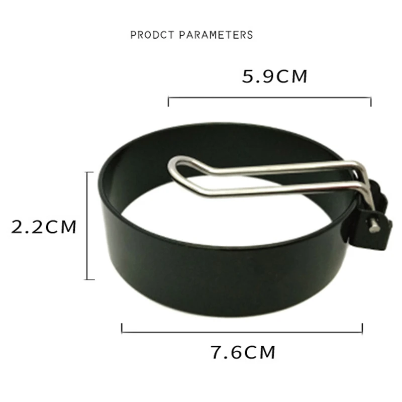 Nonstick Omelette Maker Iron Plating Handle Round Egg Rings Shaper Pancakes Molds Foldable Handle 66CY