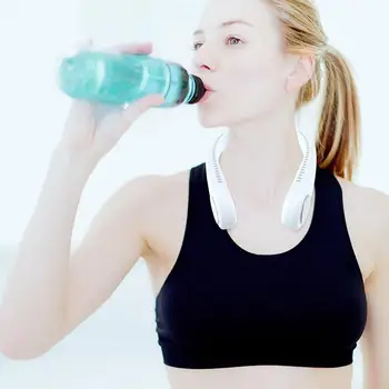 

Mini Air Cooler Sports Halter Fan Mini Hanging Neck Fan USB Cover Sports Fan Air Cooler Outdoor Arctic Air Cool Airco Microhoo