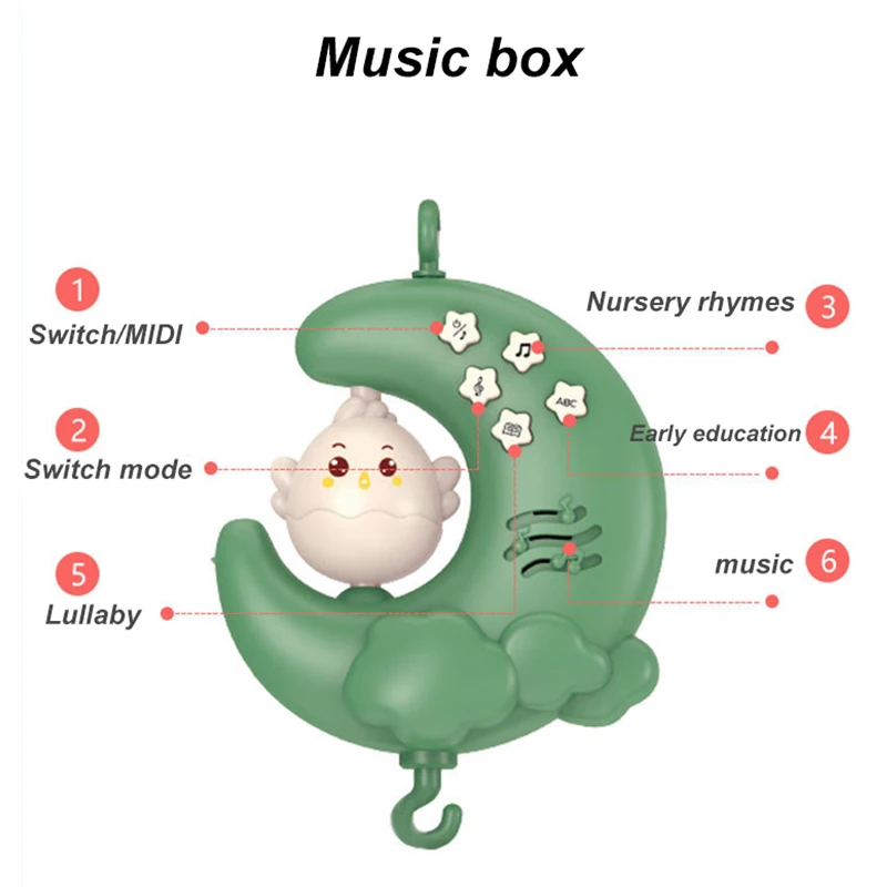 Baby Crib Mobile Music Nightlight 4