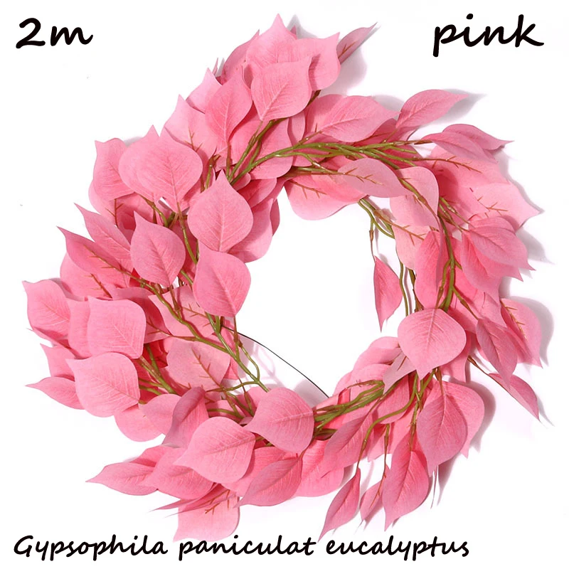 2米荷兰尖角叶藤条满天星粉14