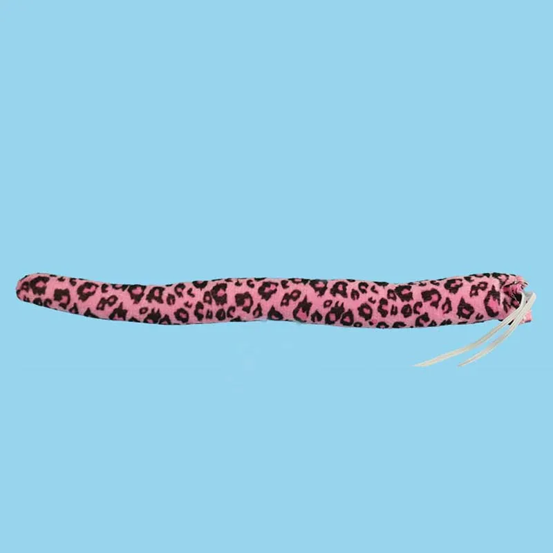 red leopard 30 см хвост животного Жираф Тигр дьявол хвосты для детей костюм для косплея Для Взрослых реквизит ролевые игры Хэллоуин Пурим день рождения - Цвет: red leopard
