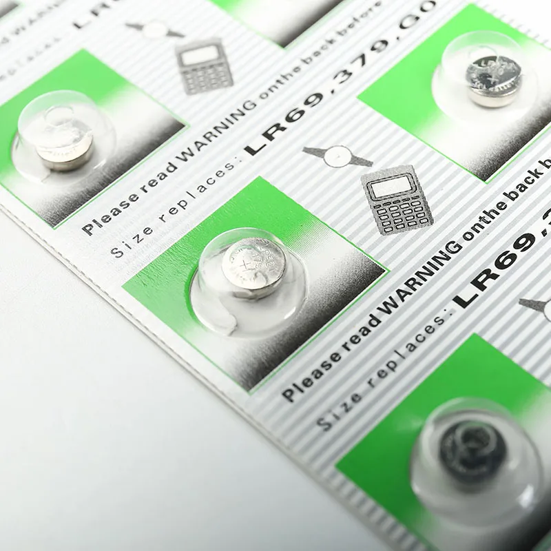 10pcs/pack AG0 LR69 LR521 379A Button Batteries SR521SW D379 Cell Coin Alkaline Battery 1.55V V379 SR63 For Watch Toys Remote