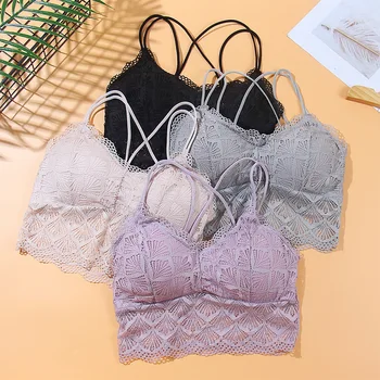 

Fashion Summer Tube Top Women Sexy Bra Tops Breathable Comfortable Camisole Cross Back Lingerie New