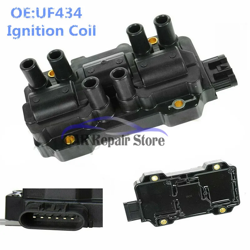 Новая катушка зажигания UF434 для Chevy GMC Buick Pontiac Сатурн 3,4 3,5 3,9 4.3L 2004-2013 1415112 C1040 CUF155 IC05128701L