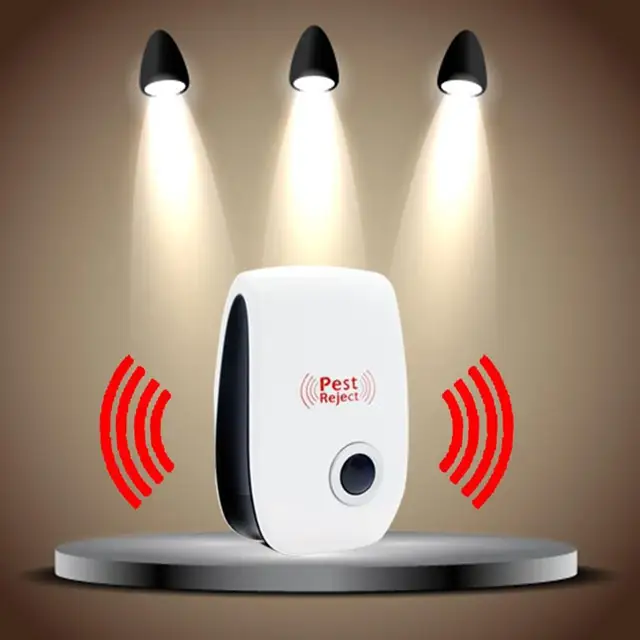 1 Db Rágcsáló Vezérlés Beltéri Csótány Szúnyog Rovargyilkos Ultrahangos Kártevő -Visszautasító Eu/Us Plug Elektronikus Szúnyogriasztó - Image 4