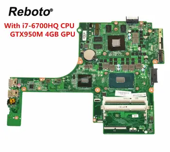 

For HP PAVILION 15-AK Laptop Motherboard 832848-001 832848-601 With i7-6700HQ CPU GTX950M 4GB GPU DAX1PDMB8E0 MB 100% Tested