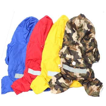 

Dog Raincoat Jumpsuit Rain Coat for Dogs Pet Cloak Labrador Waterproof Four-Legged Jacket