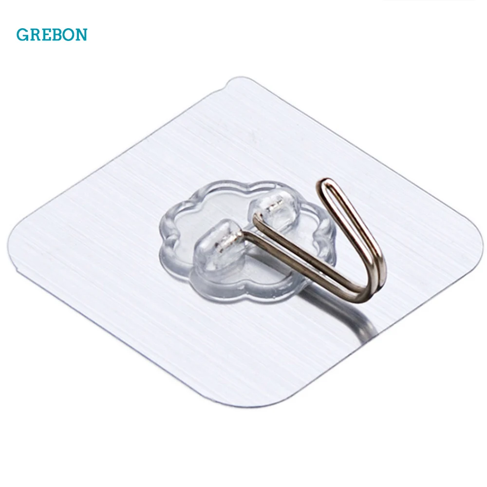Wall Hook Hanging Kitchen Velcro Hooks Suction Cup Strong Waterproof Adhesive Hanger Bathroom Transparent Holder multi purpose hooks adhesive wall hook wall holder suction cup hook metal hook
