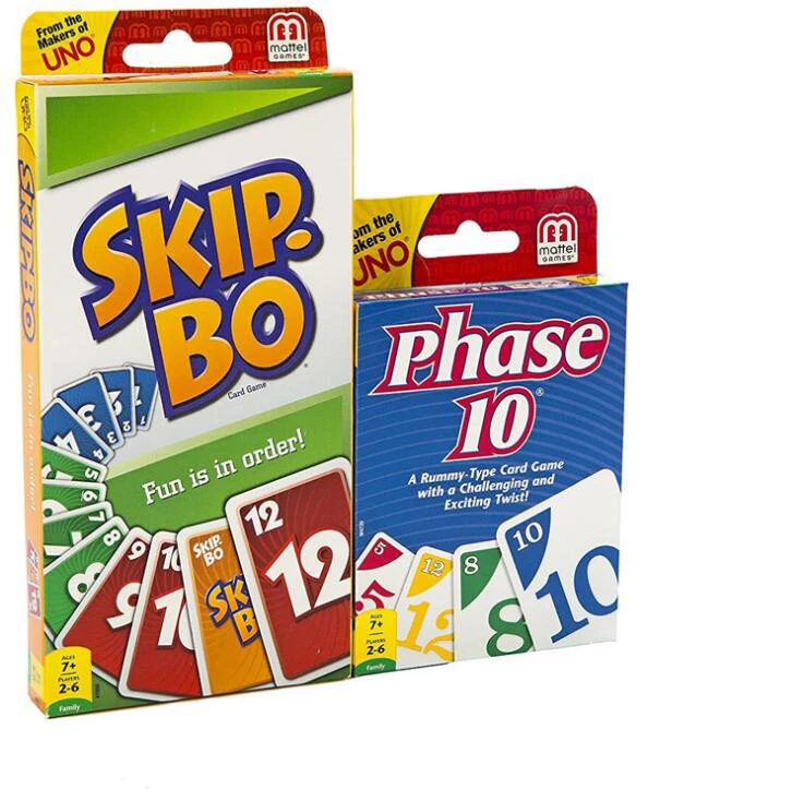 Juego de mesa informal de entretenimiento en casa, juego de cartas de ajedrez Skip bo Cluedo, tarjeta de póker de Detective en inglés