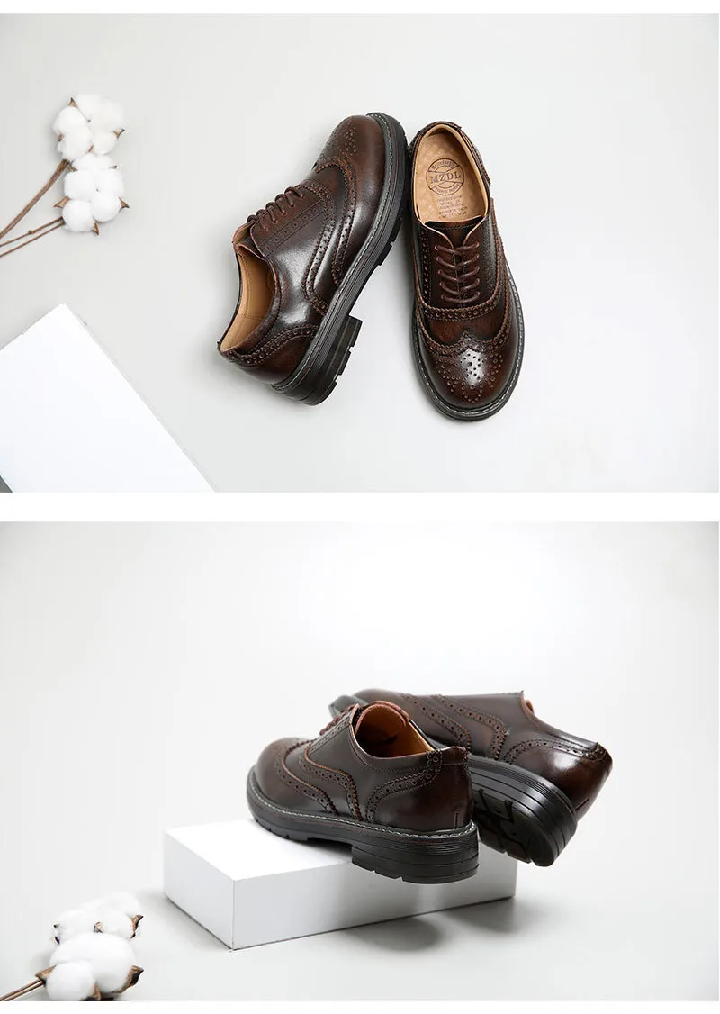 New 2020 England Bullock Flats Oxford Shoes For Woman Vintage Carved Swing Single Women Brogues Shoes Lace Up Lady Oxfords Shoes (11)