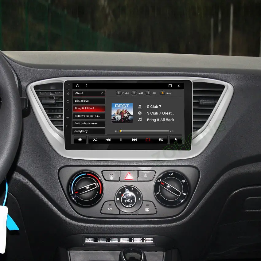 4 + 64 Гб DSP 4G Octa 8 ядер android 10 Автомобильный мультимедийный DVD плеер для Hyundai Solaris accent